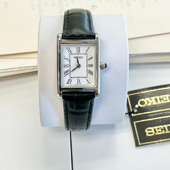 Seiko Women's Watch Stainless Steel Leather Strap - Picture 1 of 7